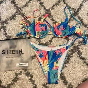 Large multicolored shein bathing suit.